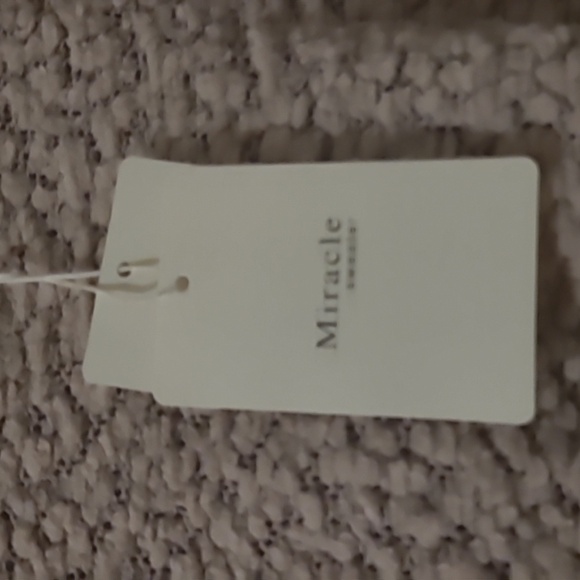 Miracle USA Women's Size Medium/Large Pink Hooded Semi Open Knit Sweater - Picture 3 of 3